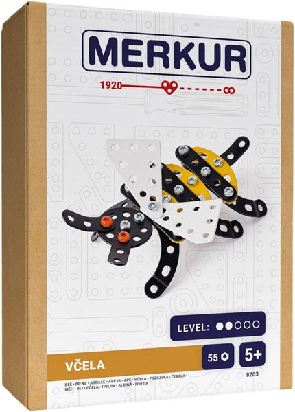 MERKUR F020 Broučci: Včela 55 dílků *KOVOVÁ STAVEBNICE*