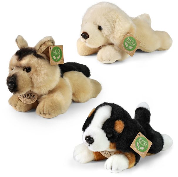PLYŠ Pes ležící 20cm štěně 3 druhy Eco-Friendly *PLYŠOVÉ HRAČKY