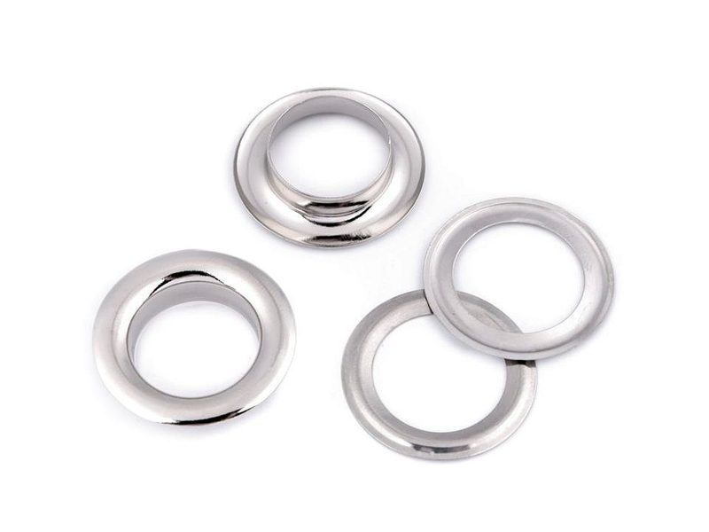 Průchodky s podložkou lesklé Ø12 mm nerezavějící 10 párů