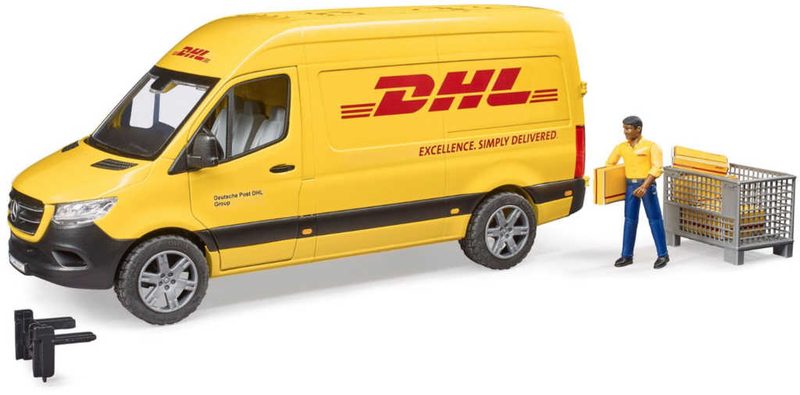 Bruder Mercedes-Benz Sprinter DHL (řidič + doplňky) 02670