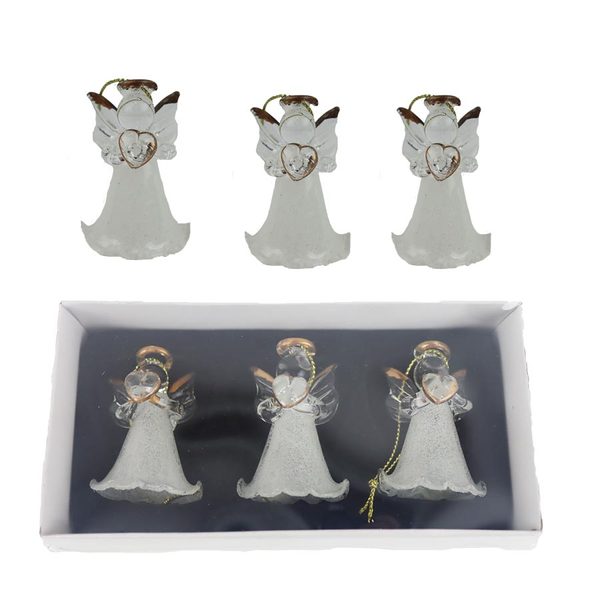 Anděl k zavěšení, 3 ks S0464 - 5 cm
