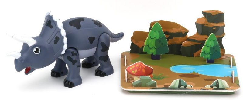 Stavebnice magnetická Triceratops 3D