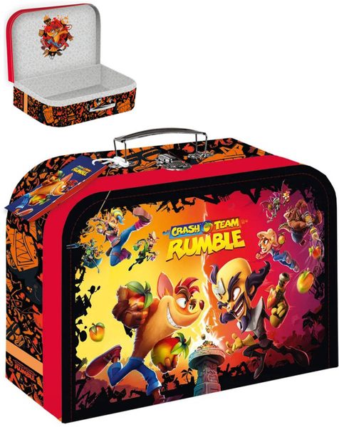 Kufřík dětský školní Crash Team Rumble klučičí 35x25cm karton