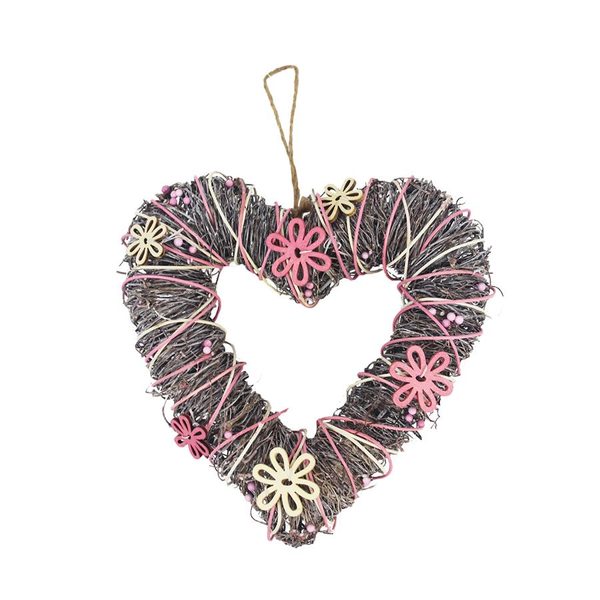 Věnec srdce P1150/1 - 22,5 cm