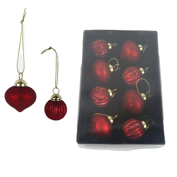 Vánoční ozdoba, 8 ks S0448-08 - 4 cm