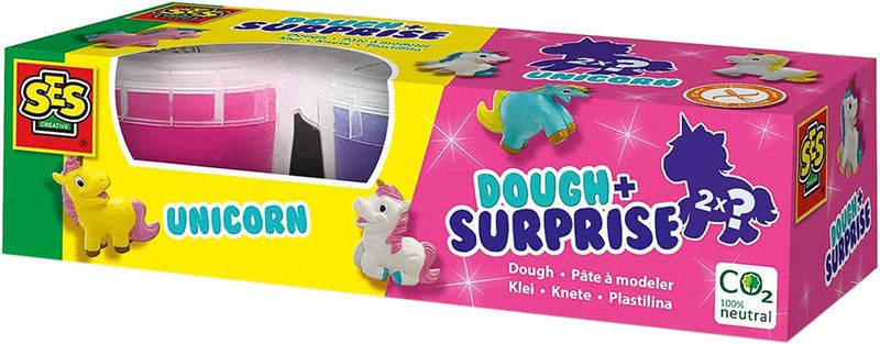 SES CREATIVE Baby modelína jednorožci set 2 kelímky s překvapením