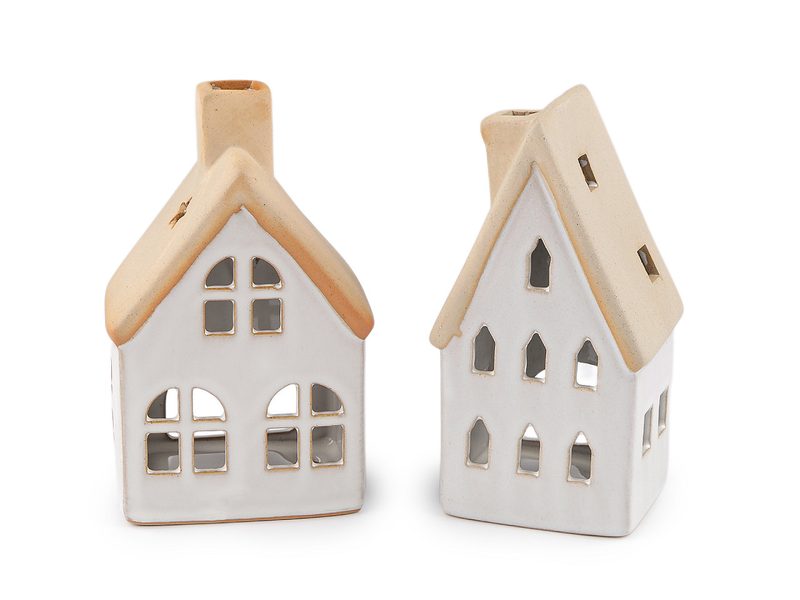 Keramická chaloupka / domeček na svíčku
