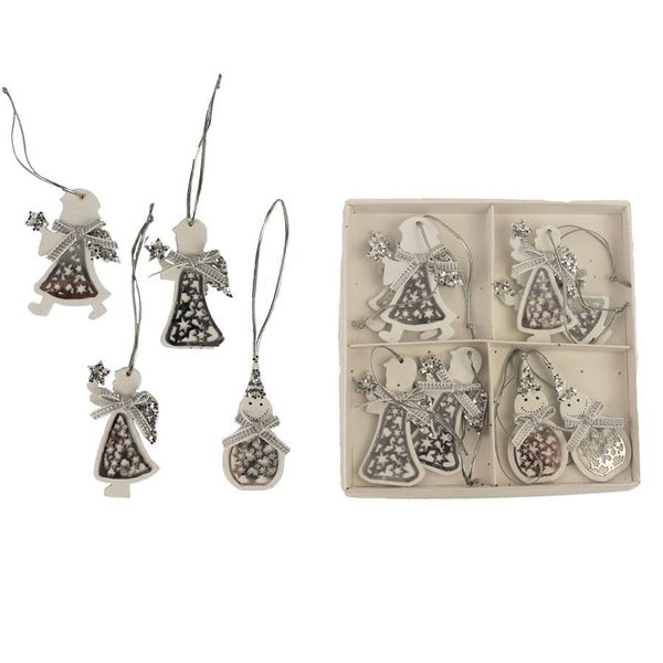 Dekorace k zavěšení D3492 - 2,7 - 4,5 x 0,3 x 5,5 - 5,8 cm