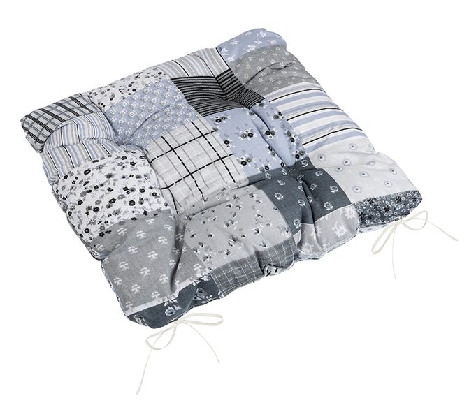 Sedák Adéla prošívaný Šedá 41/241 40x40 cm