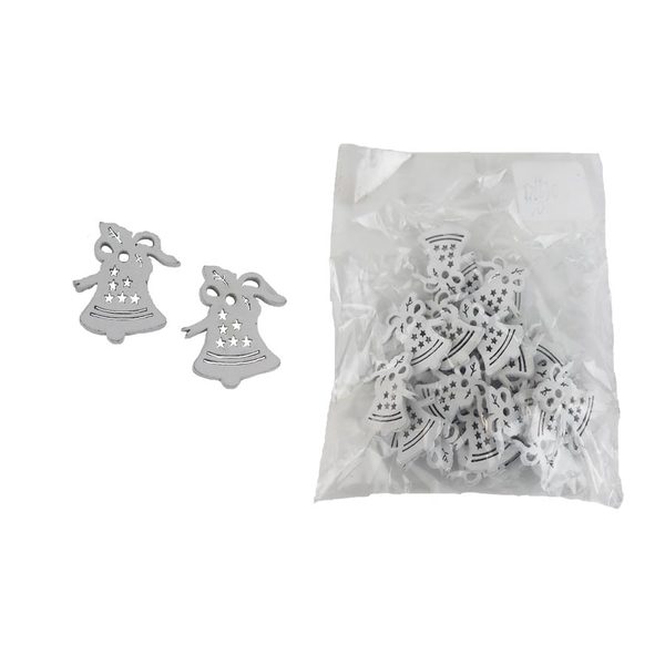 Dekorace zvoneček, 25 ks D6630 - 2,8 cm