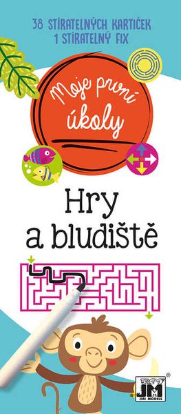 Moje první úkoly Hry a bludiště set 40 kartiček s fixem