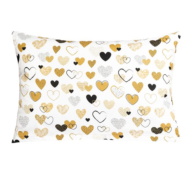 Povláček bavlna Hořčicová,Černá 90/161