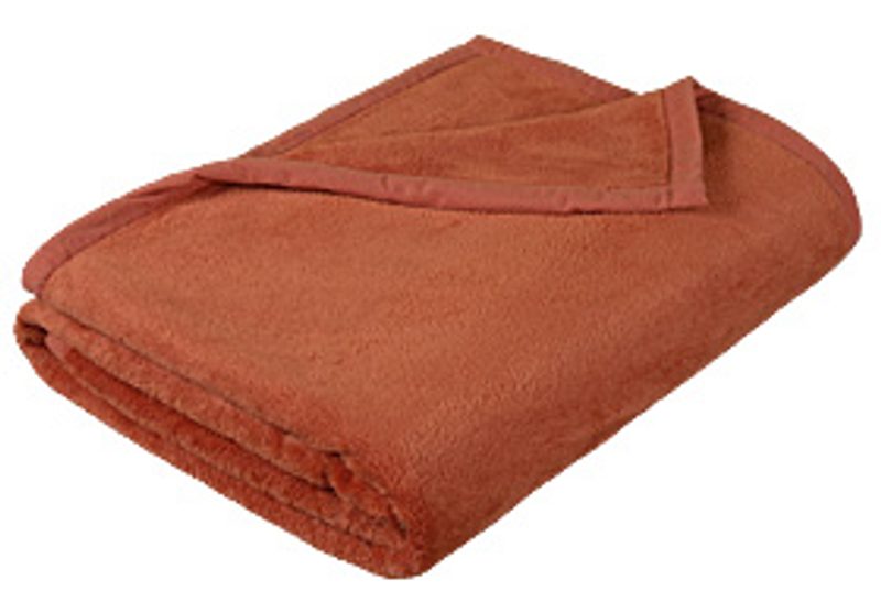 Přikrývka Korall micro Terrakota 6014/037 100x150 cm