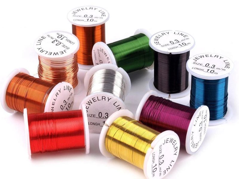 Dekorační drátek měděný Ø0,3 mm, návin 10 m balení 10 kusů