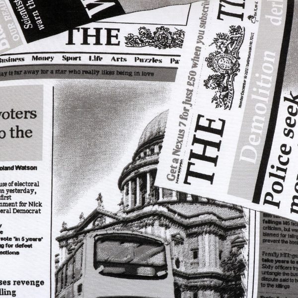 Látka - Ema Černá,Bílá 48/566 šířka 280 cm