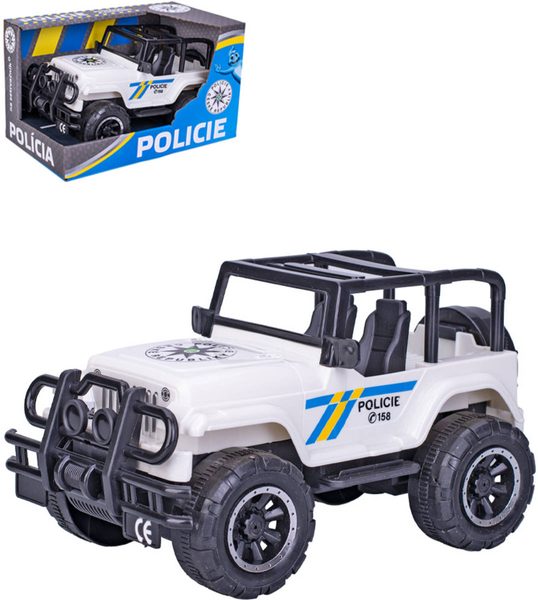 Auto Jeep policejní džíp na setrvačník český design policie české republiky