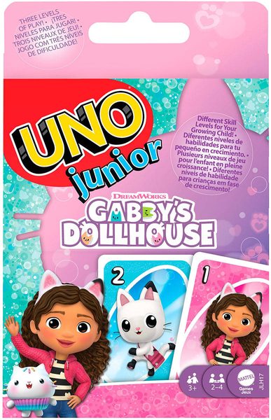 MATTEL Hra Uno Junior karty Gabbys Dollhouse *SPOLEČENSKÉ HRY*
