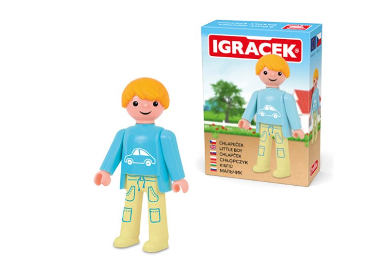 IGRÁČEK Chlapeček figurka 7,5cm rodina v krabičce