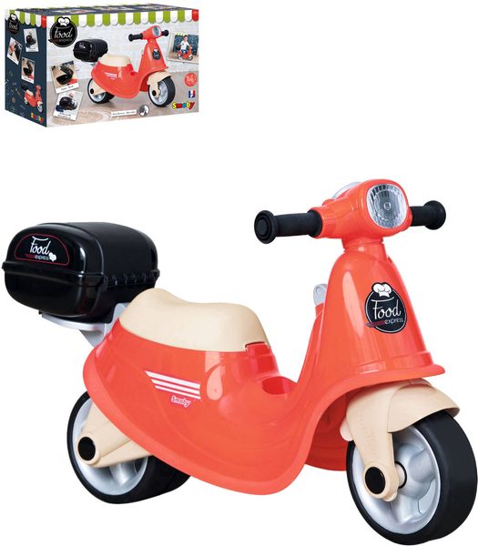 Smoby odrážedlo retro skútr Food Express (rozvoz jídla)