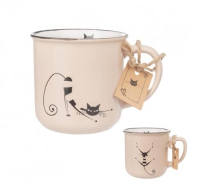 Hrnek KOČKY 2ks mix O0142 - dia 9 x 8,5 cm