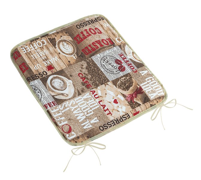 Sedák EMA hladký Hnědá,Červená 34/560 40x40 cm