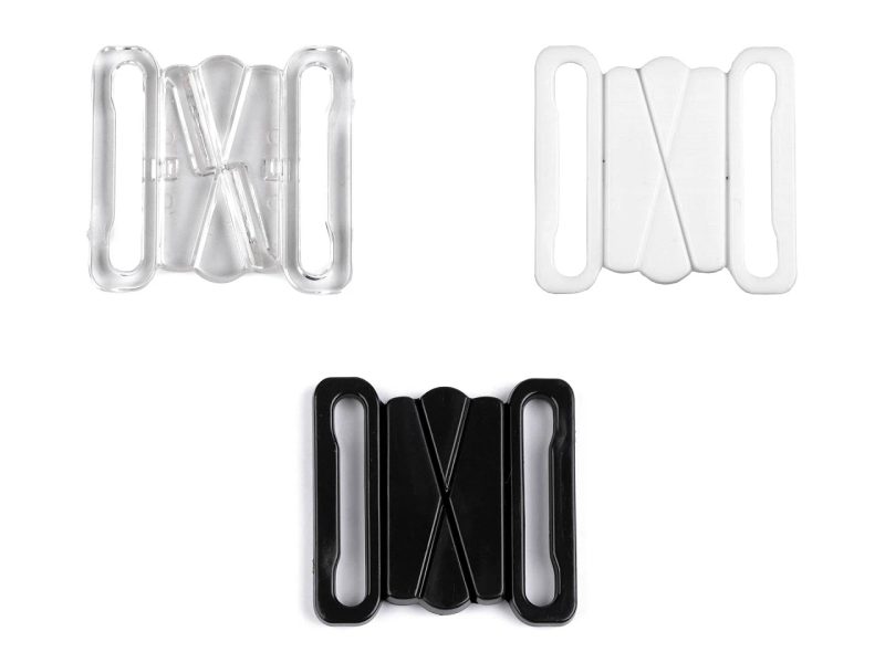 Plavkové zapínání šíře 25 mm plastové 2 páry