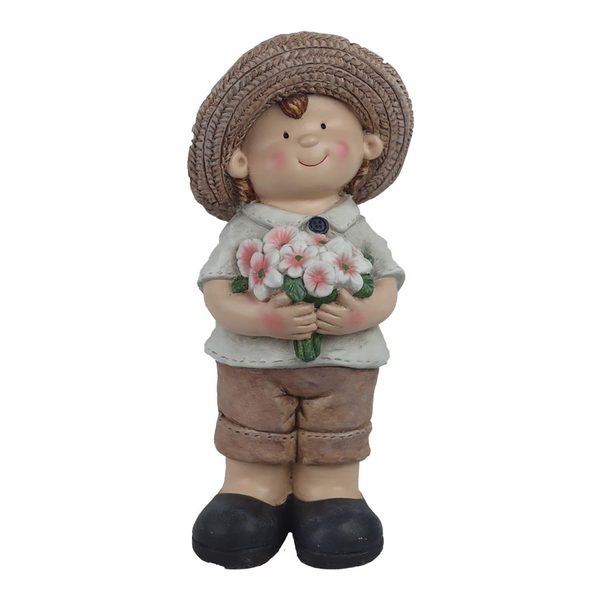 Dekorace chlapeček X5713 - 17 × 17 × 40 cm