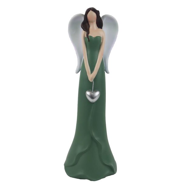 Dekorace anděl se srdíčkem X8177/4 - 8x8x25cm