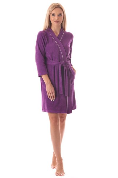 Dámský župan Bari kimono fialový