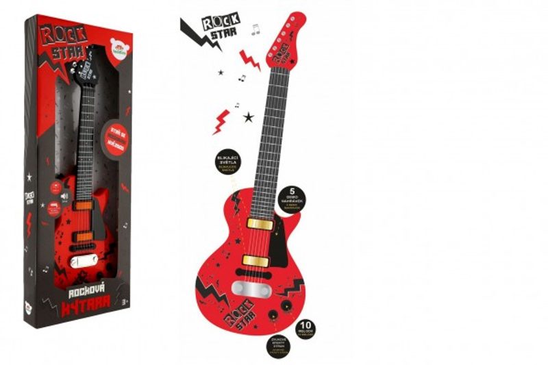 Elektrická Kytara ROCK STAR - 58 cm - Pro Budoucí Rockové Hvězdy