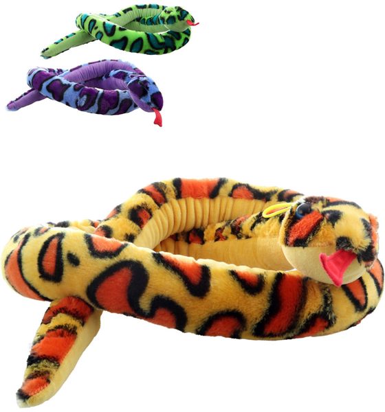 PLYŠ Had barevný cizokrajný 160cm 3 barvy *PLYŠOVÉ HRAČKY*