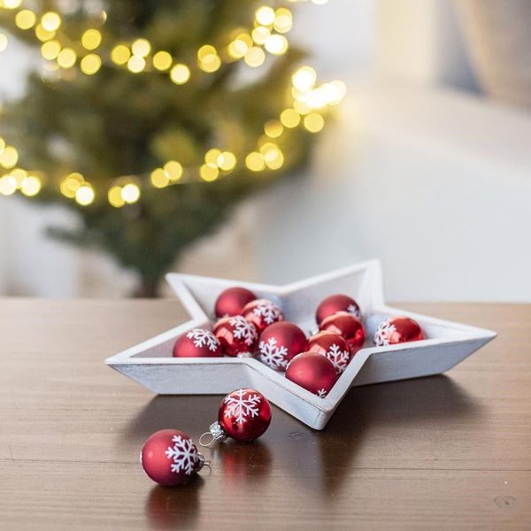 Vánoční ozdoba, 12ks S0330 - dia 2 x 2,5 cm