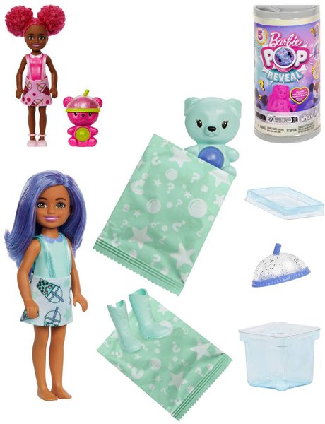 MATTEL BRB Panenka Barbie Bubble Tea Pop Reveal 5 překvapení 4 druhy