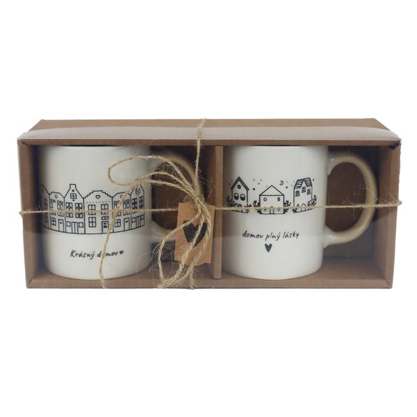 Porcelánový hrnek, 2 ks X7660 - 350 ml