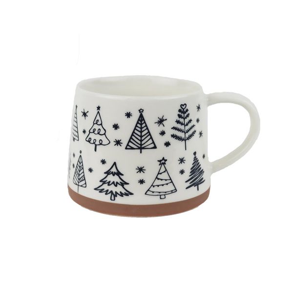 Vánoční porcelánový hrnek X8715-19 - 350ml; 380 g; D85xH76xBD99mm