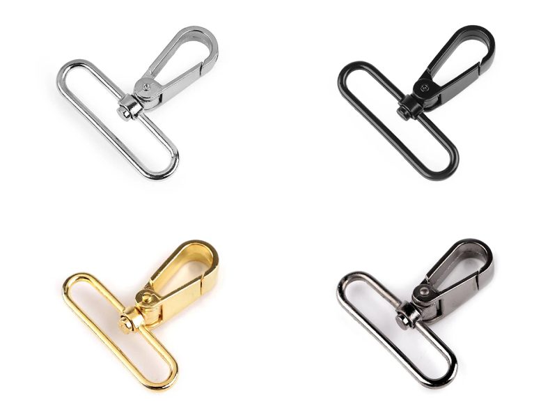 Kovová karabina s obrtlíkem průvlek 50 mm 2 kusy