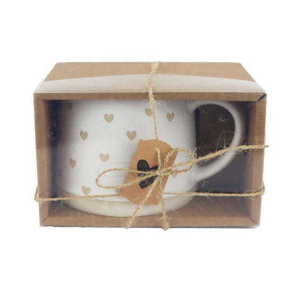 Keramický hrnek srdíčka v krabičce X7652/S1 - 360ml