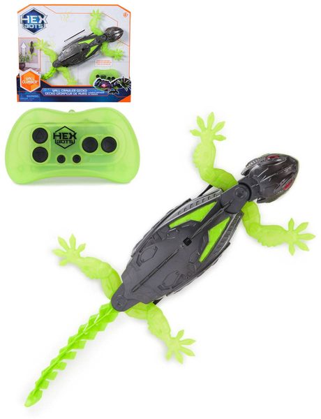 SPIN MASTER RC Gekon Hex Bots lezoucí po stěnách na baterie Světlo USB