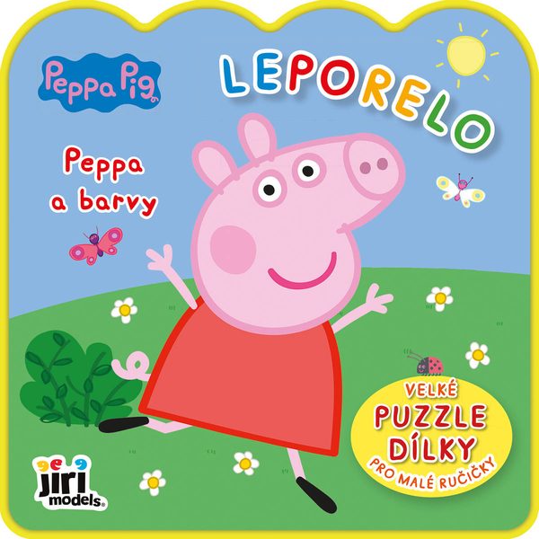 JIRI MODELS Moje první leporelo Peppa Pig Peppa a barvy + 5 pěnových dílků