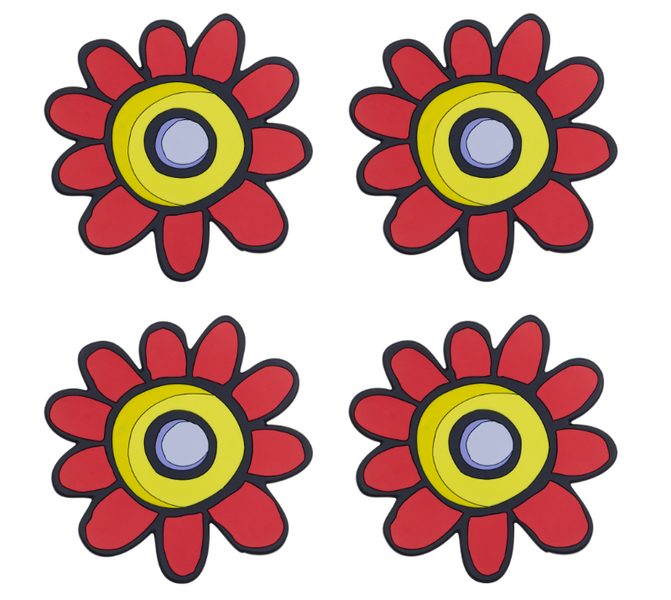 Podtácek sada 4 ks Červená 1100/052 10x10 cm - 4ks