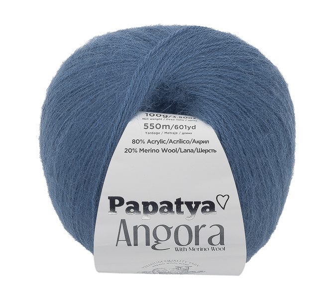 Příze ANGORA MERINO Modrá 5680 100g / 550 m