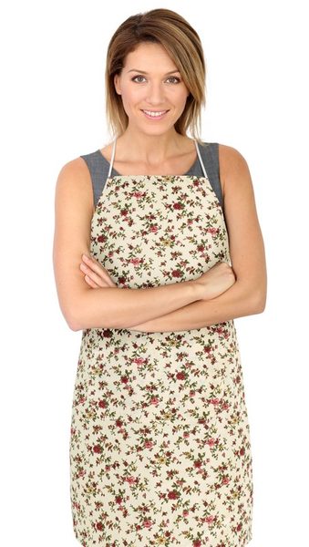 Kuchyňská zástěra ADÉLA Růžová 7750/230 zástěra 67x84 cm