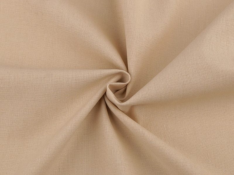 Oděvní bavlněná tkanina s příměsí lnu elastická