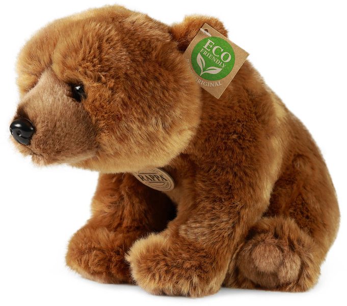 PLYŠ Medvěd Grizzly 30cm Eco-Friendly