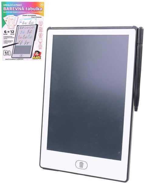 Tablet naučný kreslicí obkreslovací tabulka se šablonami na baterie