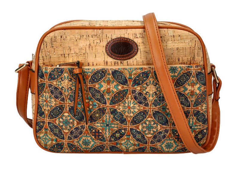Crossbody dámská kabelka v korkovém designu A2132 typ 9