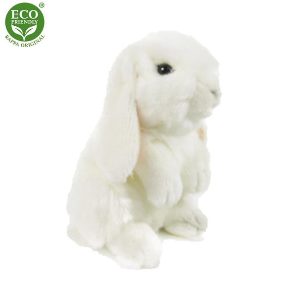 Plyšový králík bílý stojící 18 cm ECO-FRIENDLY
