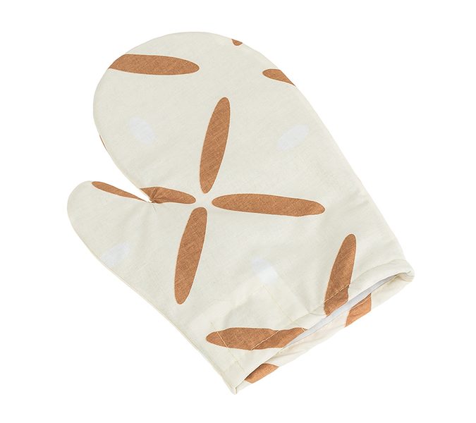 Kuchyňská chňapka - 28x18 cm Křížky hnědé