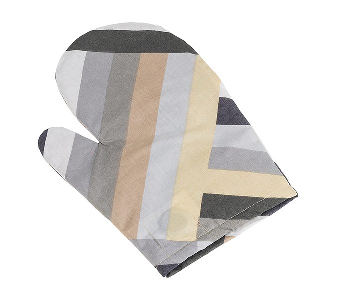 Kuchyňská chňapka - 28x18 cm Pruhy šedá