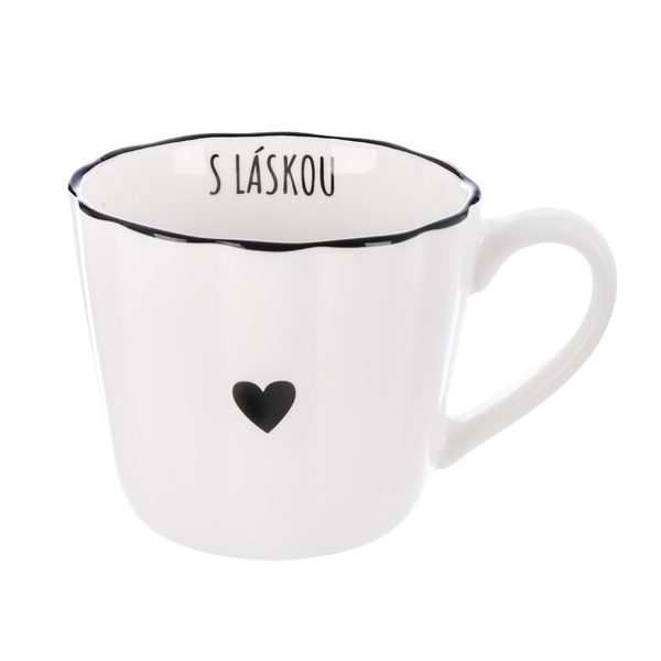 Hrnek porcelánový SRDCE S láskou 0,4 l O0643